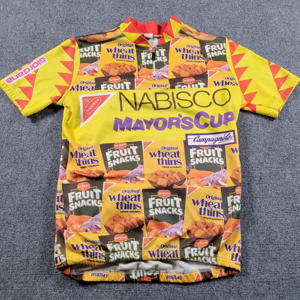 Vintage Giordana Cycling Jersey Size 6 Nabisco Mayors‎ Cup Merckx Made Italy 90s